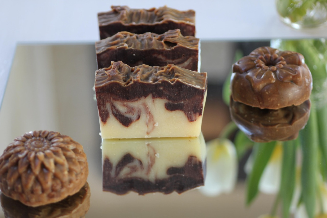 handcrafted cocoa soap