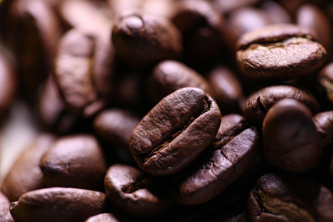 coffee beans macro